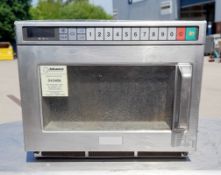1 x Panasonic Commercial Microwave Oven - Stainless Steel Exterior - 240V