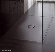 1 x KALDEWEI 'Conoflat' Steel Enamel Rectangular Shower Tray, In Ancona Matt - RRP £1,885