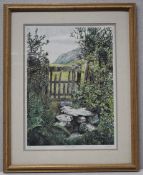 1 x LIMITED EDITION Framed Print  By Artist M. Wood, 'Weathered Gate'