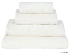 1 x HAMAM 'Glam' Terry Bath Towel, 70x140cm, 100% Hydrocotton - White - Original Price £115.00 -