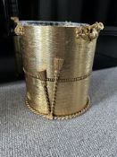 1 x Ornate Bronze Bin Holder From Designer Boutique In London