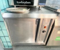 1 x Stainless Steel Commercial Countertop Warming Cabinet - 230v