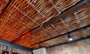 8 x Rustic Wooden Woven Panels Suitable For Fencing or Wall Covering