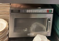 1 x Panasonic NE-1853 1800 Watt Commercial Microwave Oven - Stainless Steel Exterior - RRP £700