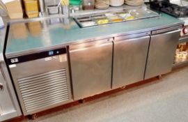 1 x Foster Eco Pro G2 Triple Door Commercial Refrigerated Countertop Prep Fridge - RRP £3,857