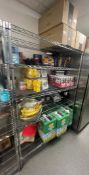 1 x Chrome Wire Shelving Unit With Five Shelves - Contents Not Included