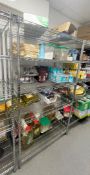 1 x Chrome Wire Shelving Unit With Five Shelves