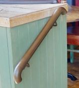 4 x Antique Copper Commercial Stair Hand Rails - Wall Mounted and Wall/Floor Mounted