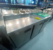 1 x Foster Triple Door Pizza Prep Refrigerator