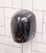 1 x Warner Howard Airforce Steritouch Hand Dryer By World Dryer - Black Finish - RRP £429