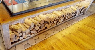 1 x Large Collection of Fire Logs - Dimensions: H x W x D cms - CL859 - To Be Removed From a Popular