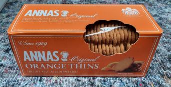 8 x Annas Original Orange Thins 150g - New Stock - Ref: TCH283 - CL011 - Location: Altrincham