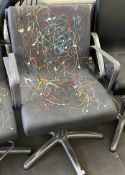 1 x REM Stylist Chair Featuring Especially Commissioned Abstract Paintwork By A Renowned