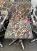 1 x REM Stylist Chair Featuring Especially Commissioned Abstract Paintwork By A Renowned