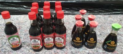 16 x Kikkoman Soy Sauce/Marinades - Ref: TCH441 - CL840 - Location: Altrincham WA14