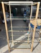 1 x Pierre Vandel Paris 5 Shelf Display Unit With Glass Inserts - Ref: REN253 - CL999 - Location: