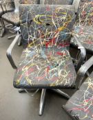 1 x REM Stylist Chair Featuring Especially Commissioned Abstract Paintwork By A Renowned