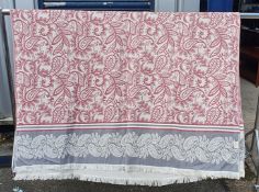 1 x Cotton & Olive Bedspread / Throw - Approx 2m in Length - New Unused Stock - Ref: TCH269G - CL011