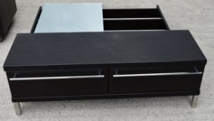 4-pc Bathroom Furniture Set In Wenge - Includes 1 x Vanity Mirror + Assorted Drawer, Storage Units