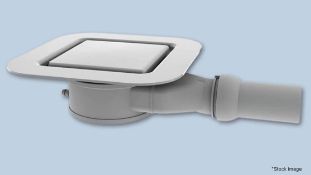 1 x KALDEWEI 'Conoflat' Enameled Horizontal Shower Waste Fitting, In Anthracite Matt Grey (Mod.4091)