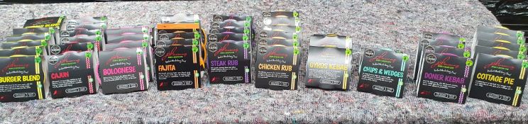 75 x J D Seasonings Rubs & Recipe Kits - Ref: TCH436 - CL840 - Location: Altrincham WA14