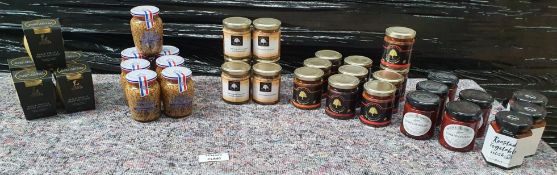 36 x Jars of Mustards, Salsa & Relishes - Ref: TCH426 - CL840 - Location: Altrincham WA14