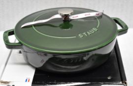 1 x STAUB Enamelled Cast Iron Multiprocessing Saute Pan - Original Price £239.00 - Boxed Stock