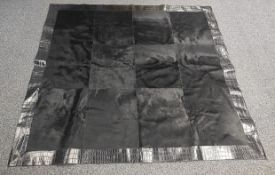 1 x Luxurious Genuine Animal Hide Rug With A Crocodile Skin Trim - From A Multi-million Pound Estate