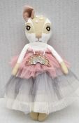 1 x THICKET & THIMBLE 'Blush Rainbow Fenella Fawn' Luxury Handmade Doll - Original Price £120.00