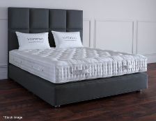 1 x VISPRING Prestige Kingsize Mattress With Deluxe Divan Bed Base, M/Firm - 150x200cm - RRP £4,000