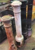 4 X Metal Bollards - Ref: 23 - CL464 - Location: Liverpool L19