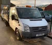 2013 Ford Transit 100 T350 RWD Crew Cab Tipper Truck - CL464 - Location: Liverpool L19