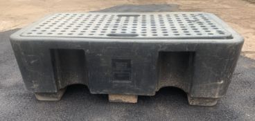 1 x Black Plastic Waste Water Tank - Over or Underground Use - 51