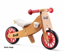 1 x STEIFF Tiny Tot Bike Classic 2-In-1 Trike And Balance Bike - Red - Boxed - Original RRP £99.95 -