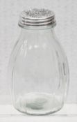 1 x Decorative Hand-crafted Indian Jar With Metal Lid - Ref: CNT765/WH2/C24 - CL845 - NO VAT ON