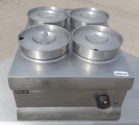 1 x Lincat Silverlink BS4 Baine Marie With Four Pots and Lids - 240v - RRP £623