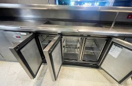 1 x Foster Triple Door Refrigerator With Gastro Prep Well