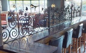 1 x Large Ornate Divider Panel With Floral Detail