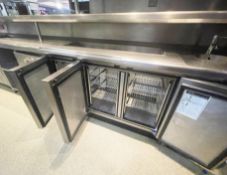 1 x Foster Triple Door Refrigerator With Gastro Prep Well