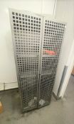 1 x Upright Two Door Security Cabinet With Perforated Doors and Lock Space For Padlocks