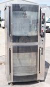 1 x BKI BBQ King Commercial Double Rotisserie Chicken Oven With Stand - Type VGUK16 - 3 Phase