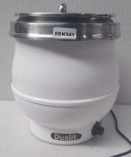 1 x Dualit 11 Litre White Cauldron Hotpot Soup Kettle - Model 70003 - 240v - RRP £225