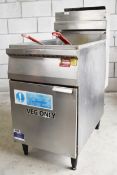 1 x Commercial Single Tank Gas Fired Fryer With Two Baskets