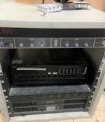 1 x Commercial Audio System Including QSC Amplifier, Cloud Mixer, Bose Speakers, DMX Player & More!