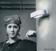 1 x ARTEMIDE 'Talo' Designer Wall Light Metal White Halogen - L 21 cm - Original RRP £235.00