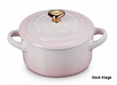 1 x LE CREUSET Mini Cocotte Petite Round Casserole - Shell Pink - Original RRP £23 - Ref: 7355515/
