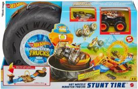1 x HOT WHEELS Monster Trucks Stunt Tire Playset - New/Boxed - Original RRP £25.95 - Ref: 6786080/
