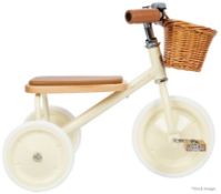 1 x BANWOOD Premium Children's Trike with Wicker Basket in Cream - Original Price £149.00 - Unused