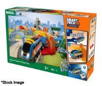 1 x BRIO World Smart Tech Action Tunnel Travel Train Set - Boxed - Original RRP £169 - Ref: