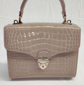 1 x ASPINAL OF LONDON Mayfair Midi Bag In Small Croc Pattern - Original RRP £595.00